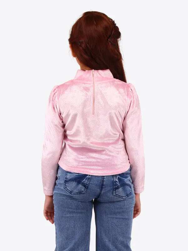 Cutecumber_Pink_Cotton_Top,_Elegant_Front_Button_Design,_Soft_&_Comfortable,_Perfect_for_Casual_Wear,_Parties,_&_Special_Occasions_Party_Outfit_T-Shirt_for_Kids_(Age_1�15_Years)