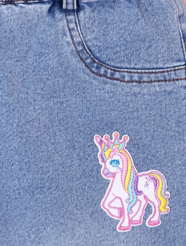 Cutecumber_Girls_Blue_Denim_Flared_Jeans_Elastic_Waist_Floral_Applique_Patch_Wide_Leg_Stylish_Trendy_Kids_Fashion_Comfortable_Bottomwear_Baby_Girls_&_Kids_Age_1-9_Yrs
