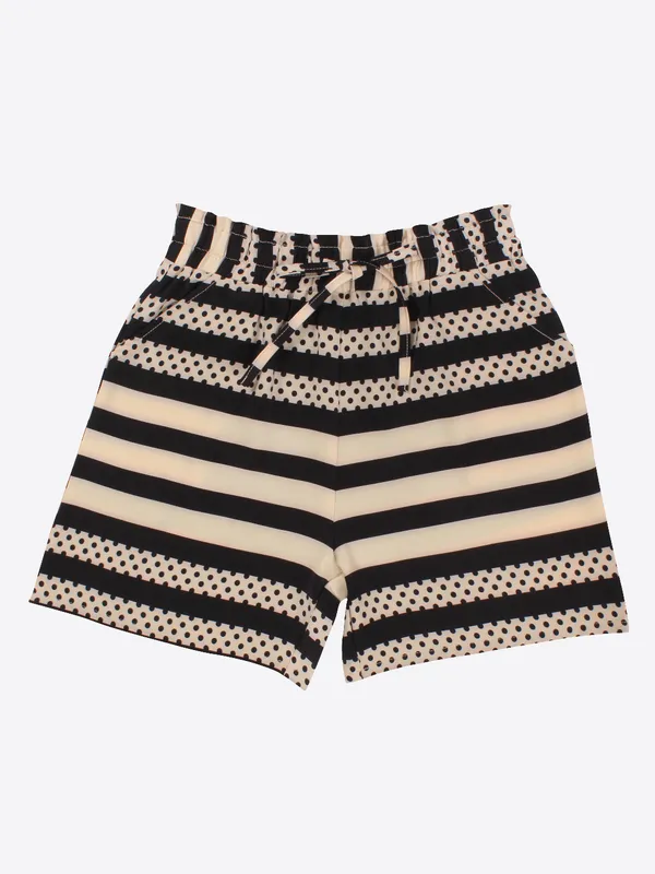 Cutecumber_Girls_Polyester_Floral_Shorts_Elastic_Waist_�_Pack_of_2_Comfort_Casual_Summer_Bottoms,_Trendy_Print_Designs_Cream_Red,_Baby_Girls_Kids_Ages_1-15_Years,_Breathable_Fabric