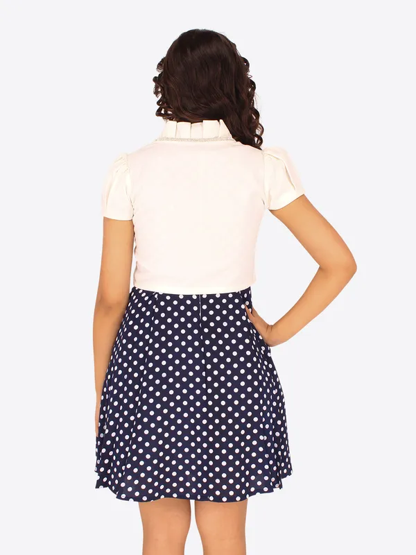 Cutecumber_Girl's_Sleeveless_Embellished_Dress_with_Cap_Sleeves_Shrug_CC8075D-NAVY-44