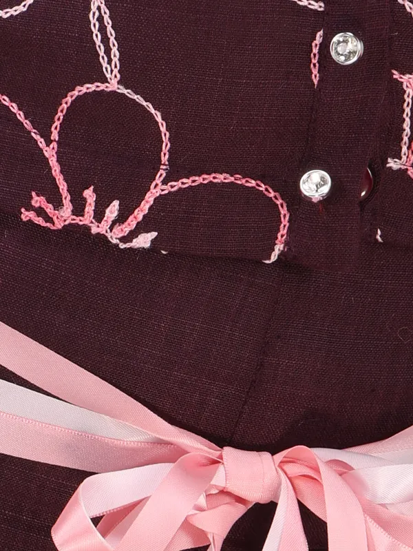 Plum_Embroidered_Shirt_Style_Top_and_Trouser_Set_for_Girls
