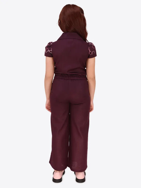 Plum_Embroidered_Shirt_Style_Top_and_Trouser_Set_for_Girls