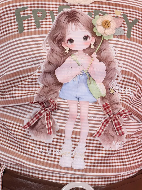 Cutecumber_Girls'_Beige_Check_Two_Piece_Clothing_Set_Polyester_Fabric_with_Zip_Closure_Round_Neck_Short_Sleeve_Top_A-Line_Skirt_Plain_Cuff_Stylish_Party_&_Casual_Wear_for_Baby_Girls_Kids_1_to_15_Yrs