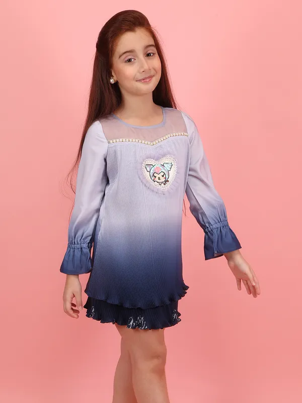 Cutecumber_Girls_Blue_Ombre_Long_Sleeve_Knee_Length_Dress_with_Handbag_Cartoon_Motif_Bell_Cuffs_Stylish_Winter_Outfit_for_Kids_Baby_Girls_Birthday_Festive_Casual_Age_1�15_Yrs