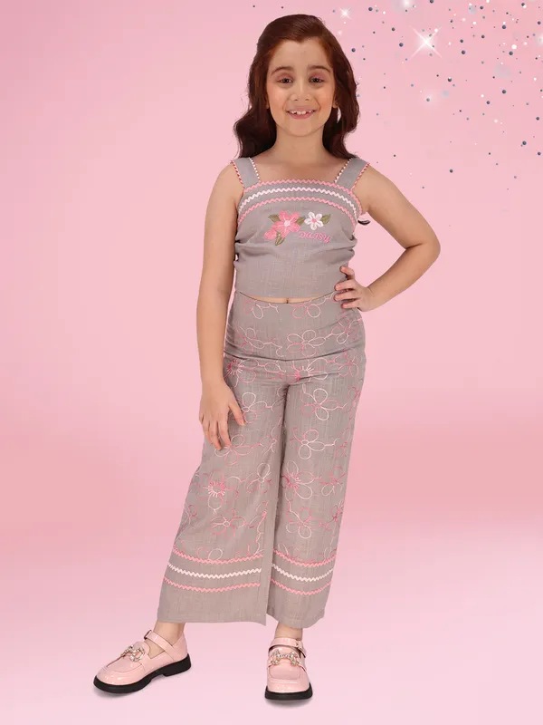 Grey_Embroidered_Top_and_Trouser_Set_for_Girls
