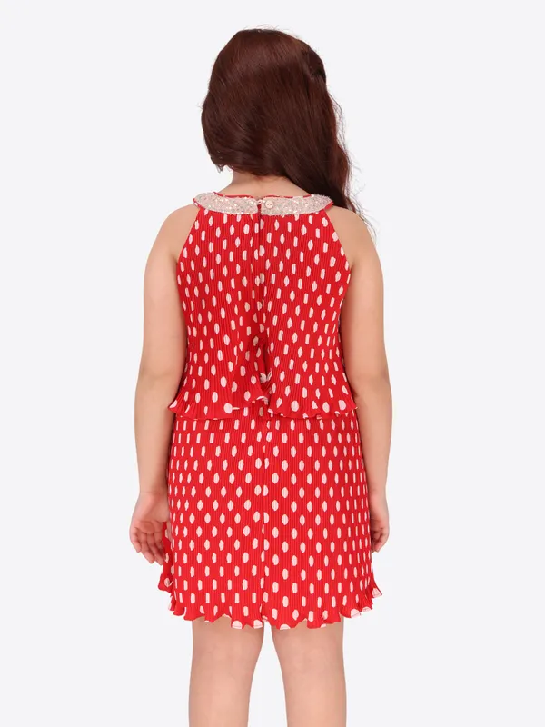 Red_Polyester_Georgette_Flared_Sleeveless_Regular_Partywear_Dress_For_Girls