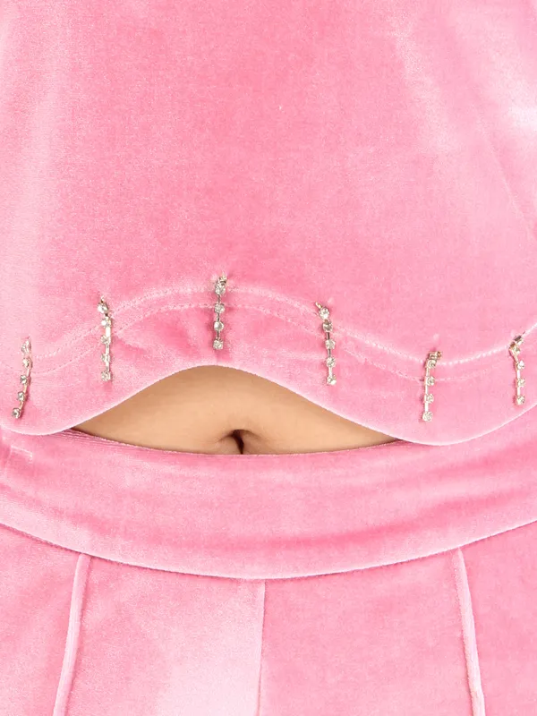 Cutecumber_Girls_Chenille_Embellished_Full_Sleeves_Pink_Crop_Top_with_Trouser._CC6678AB-PINK-44