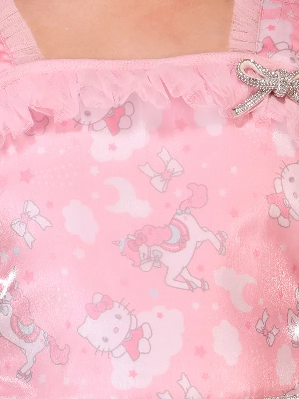 Cutecumber_Girls_Pink_Printed_Organza_Fit_&_Flare_Dress_with_Layered_Tulle_Hem,_Sleeveless_Straps,_Zip_Closure,_Trendy_Party_&_Casual_Outfit_for_Birthday_&_Festive_for_Baby_Girls_&_Kids_Age_1-15_Yrs