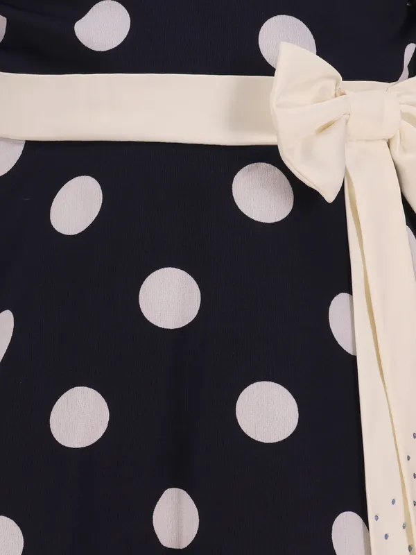 Navy_Blue_Cotton_Flared_Sleeveless_Regular_Partywear_Dress_For_Girls