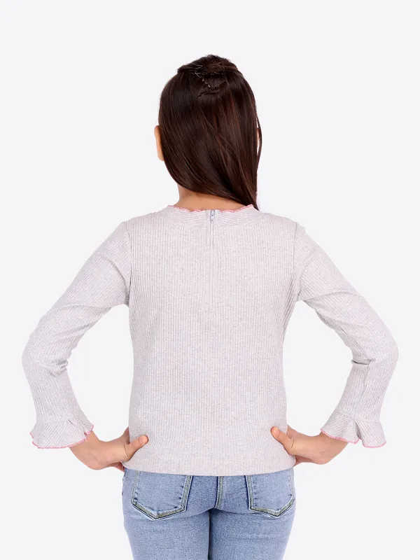 Cutecumber_Girls_Drop_Needle_Knit_Embellished_Grey_Top._CC4427A-GREY