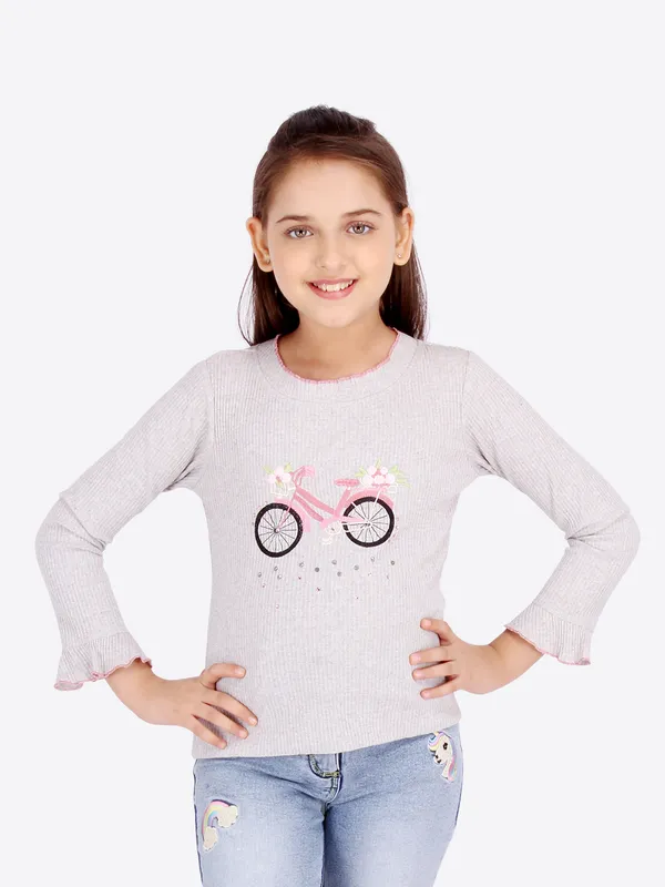 Cutecumber_Girls_Drop_Needle_Knit_Embellished_Grey_Top._CC4427A-GREY
