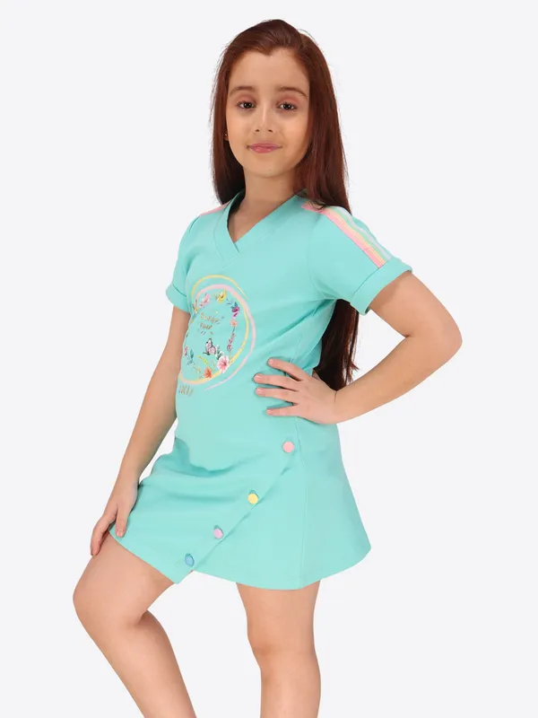 Aqua_Short_Sleeve_Dress