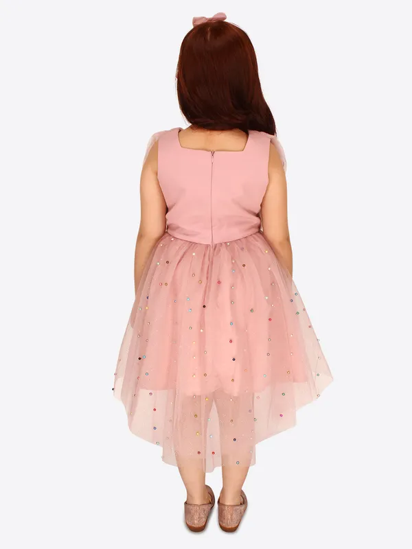Cutecumber_Girl's_Sleeveless_Frock_Dress_With_One_Hairband._CC7995D-PEACH