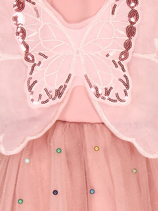 Cutecumber_Girl's_Sleeveless_Frock_Dress_With_One_Hairband._CC7995D-PEACH