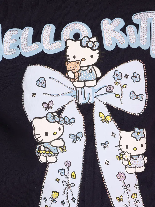 Cutecumber_Girls'_Winter_Sweatshirt_Peach_Pink_Fleece_Round_Neck_Full_Sleeve_Pullover_Top_Hello_Kitty_Embellished_Print_Stylish_Zip_Closure_Fancy_Casual_Outfit_for_Baby_Girls_&_Kids_Age_1-15_Yrs