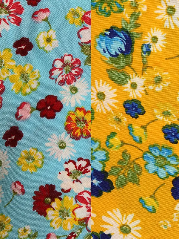 Cutecumber_Girls_Polyester_Floral_Shorts_Elastic_Waist_�_Pack_of_2_Comfort_Casual_Summer_Bottoms,_Trendy_Print_Designs_Yellow_Blue,_Baby_Girls_Kids_Ages_1-15_Years,_Breathable_Fabric