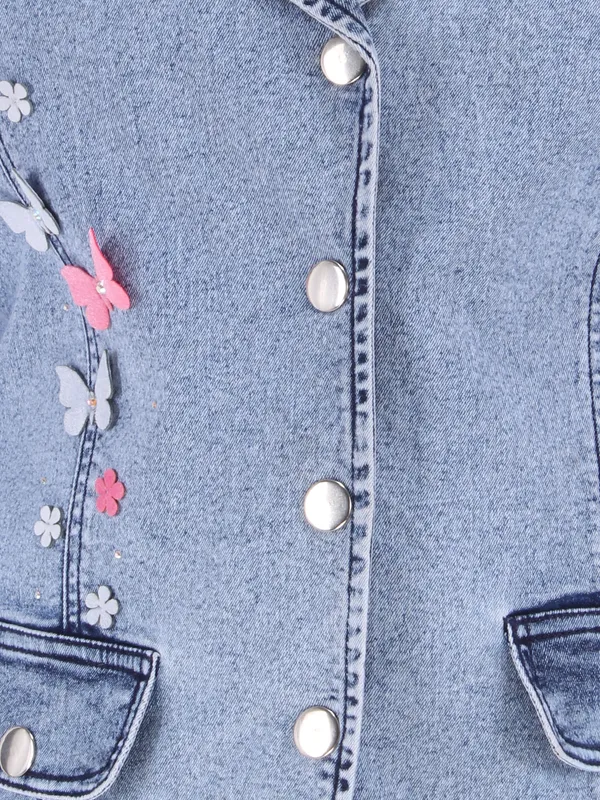 Cutecumber_Girl's_Denim_Floral_Embroidered_Blue_Coat