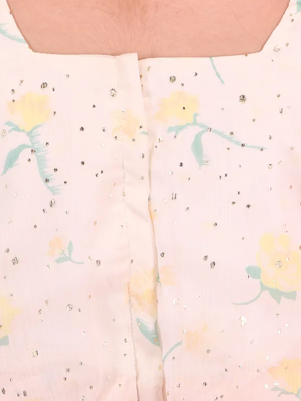 Cutecumber_Girls_Yellow_Summer_A_Line_Dress_Sleeveless_Round_Neck_Printed_Georgette_Polyester_Zip_Closure_Casual_Dress_for_Baby_Girls_and_Growing_Girls_Age_1_to_15_Years