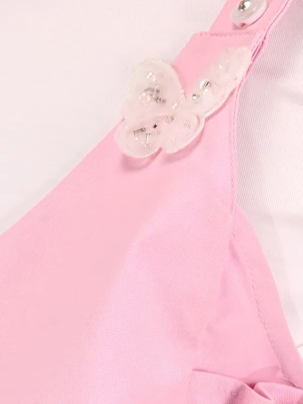 Pink_dungaree_dress_with_bubble_sleeve_t-shirt