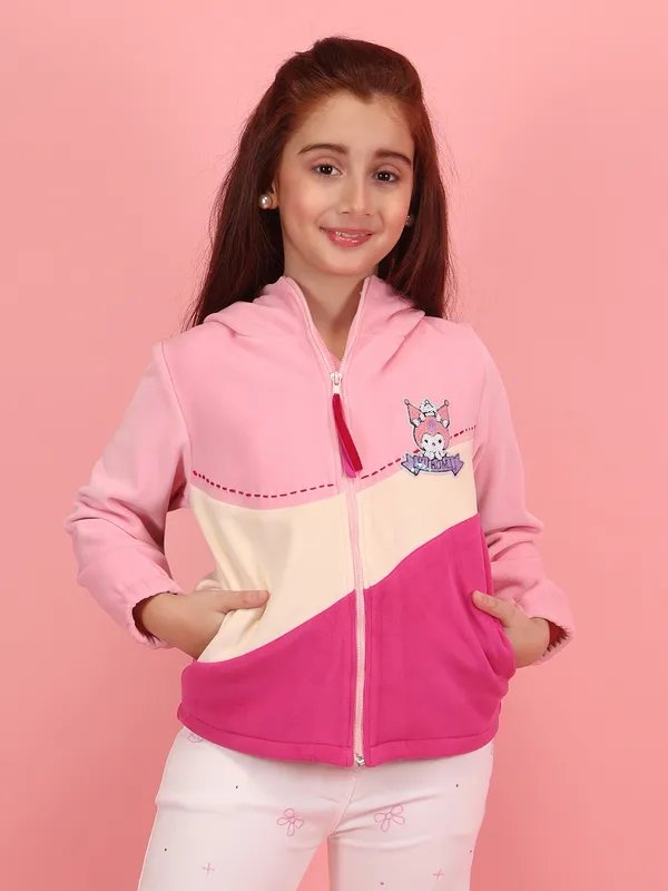 Cutecumber_Girls_Pink_Velour_Fleece_Hooded_Jacket_with_Zip_Front_&_Pockets,_Full_Sleeve_Regular_Length_�_Winter_Cozy_Colorblock_Hoodie_for_Kids_1�15_Years