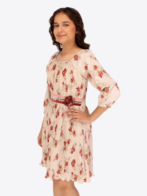 Cutecumber_Girls_Georgette_Floral_Printed_Pleated_Dress.CC7669D-BEIGE