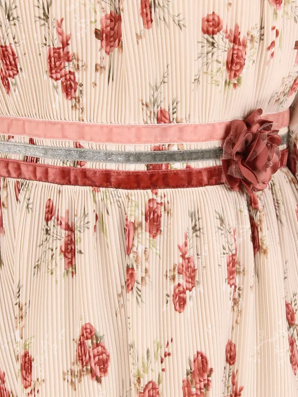 Cutecumber_Girls_Georgette_Floral_Printed_Pleated_Dress.CC7669D-BEIGE