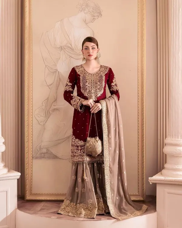 New_Designer_Party_Top_Pallazo_&_Dupatta_Set