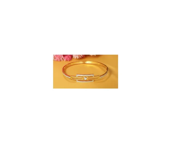 Geometric_Gleam"_Bangle_Contemporary_Design_For_Women_/_Girls