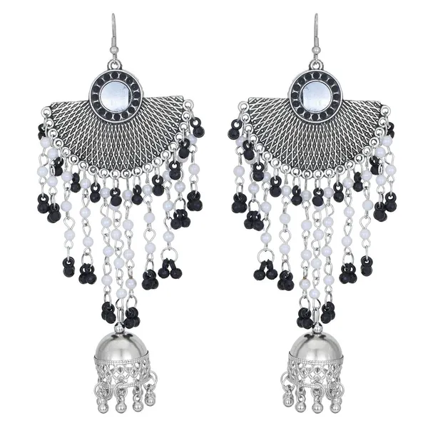 Silver_&_Black_Indian_Bollywood_Gold_Plated_Bridal_Wedding_Pearls_Fashion_Earring_Jhumka_For_Women