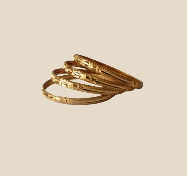 Elegant_Gold-Plated_Bangle_Set_with_Intricate_Detailing_(Set_of_4)