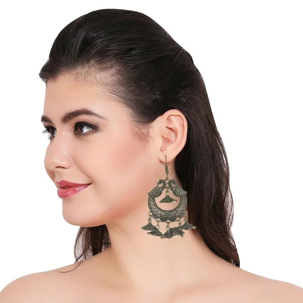 Black_Indian_Gold_Tone_Oxidized_Peacock_Earrings_Jhumka_Party_Fashion_Jewelry_For_Women