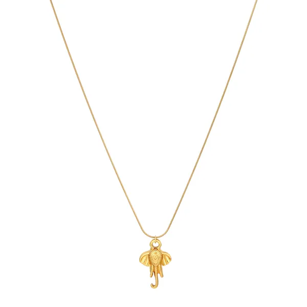 Charming_Elephant_Statement_Necklace_in_Gold_Finish