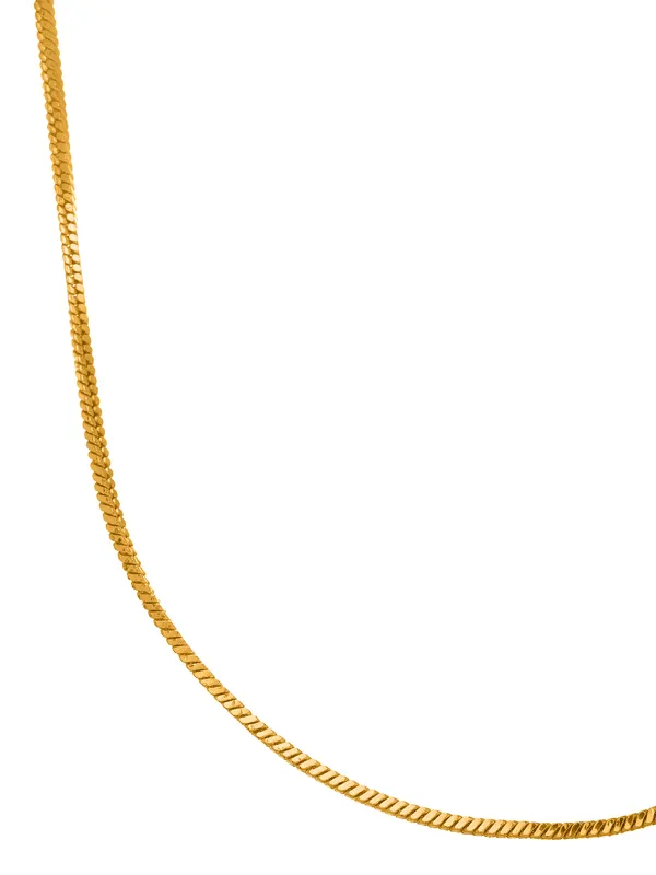 Classic_Herringbone_Style_Necklace_in_Gold_Finish