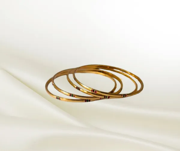 Delicate_Gold__Plated_Sleek_Bangles_-Set_of_4