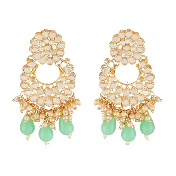 Designer_Ethnic_Gold_Plated_&_Mint_Stone_Jewelry_Set_for_Women