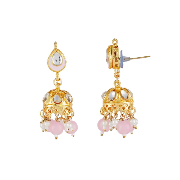 Designer_Pink_Kundan_Jhumka_Earrings_with_Matching_Necklace