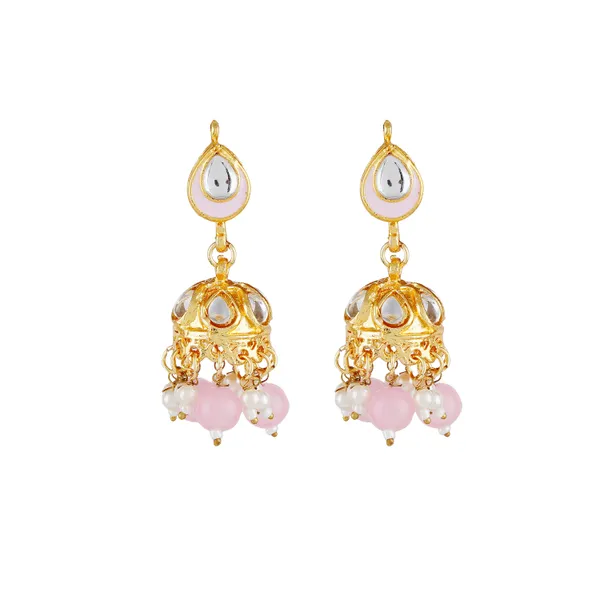 Designer_Pink_Kundan_Jhumka_Earrings_with_Matching_Necklace