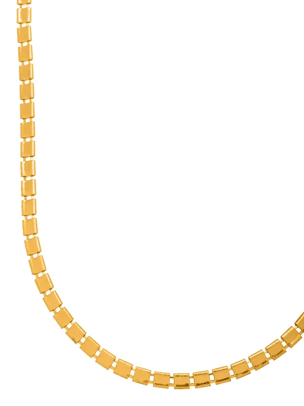 Elegant_14K_Gold_Plated_Rectangle_Link_Chain_Necklace