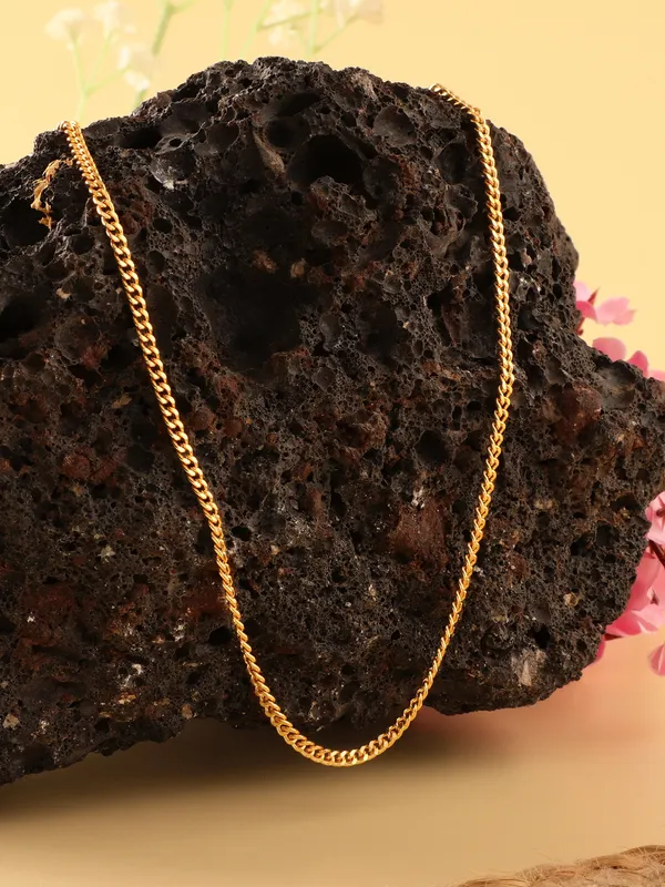 Elegant_18K_Gold_Plated_Curb_Chain_Necklace