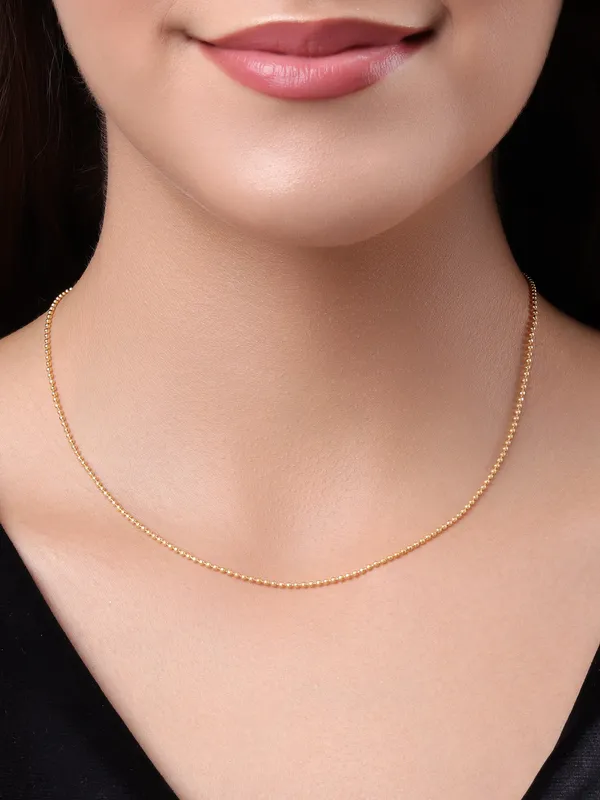Elegant_Gold-Tone_Ball_Chain_Necklace_-_Classic_and_Versatile