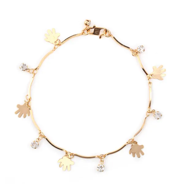 Elegant_Gold-Tone_Charm_Bracelet_with_Sparkling_Accents_and_Hand_Charms
