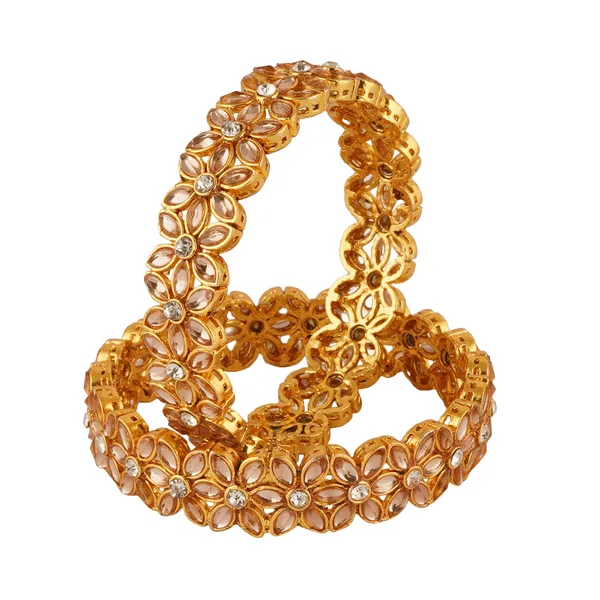 Elegant_Gold-Tone_Floral_Bangle_Set_with_Sparkling_Accents