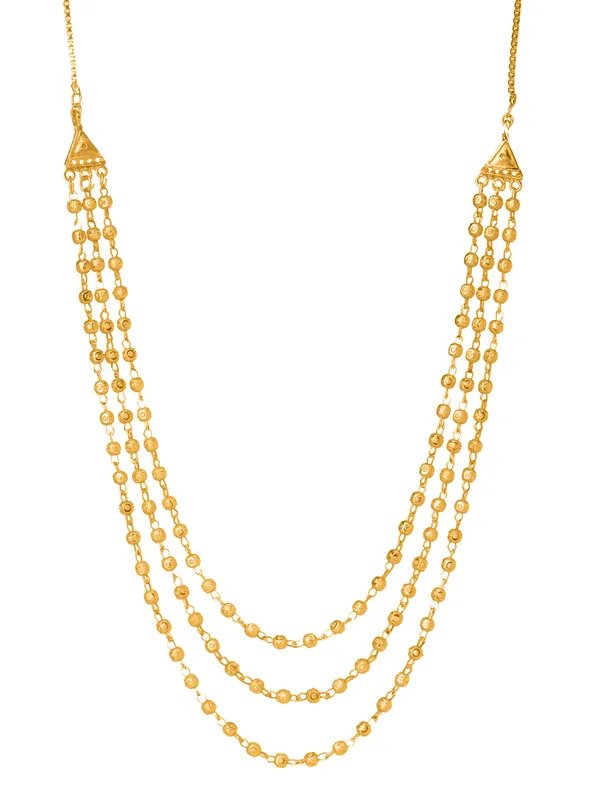 Elegant_Gold-Tone_Layered_Ball_Chain_Necklace