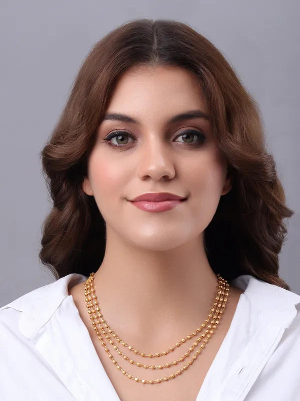 Elegant_Gold-Tone_Layered_Ball_Chain_Necklace