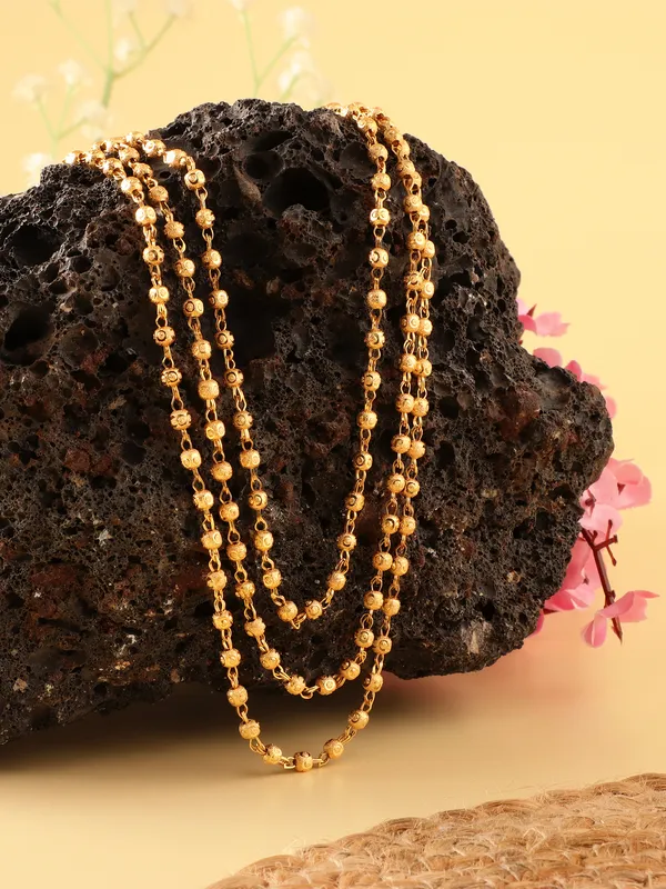 Elegant_Gold-Tone_Layered_Ball_Chain_Necklace