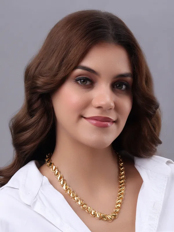 Elegant_Gold_Tone_Textured_Link_Chain_Necklace