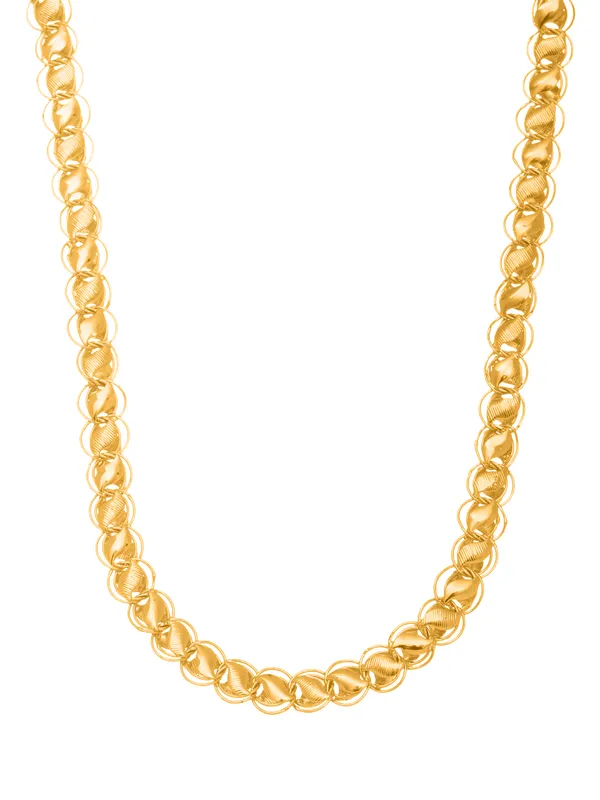 Elegant_Gold_Tone_Textured_Link_Chain_Necklace