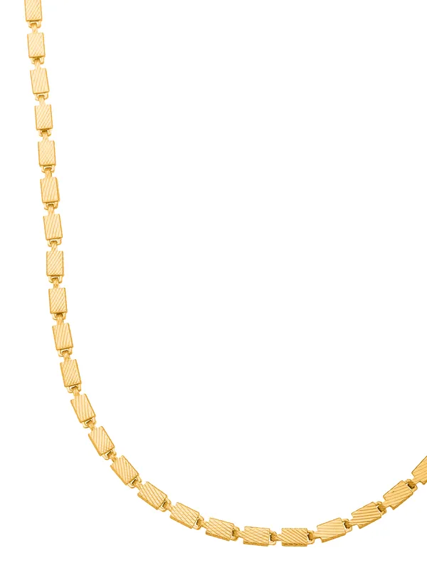 Elegant_Gold-Tone_Textured_Link_Necklace