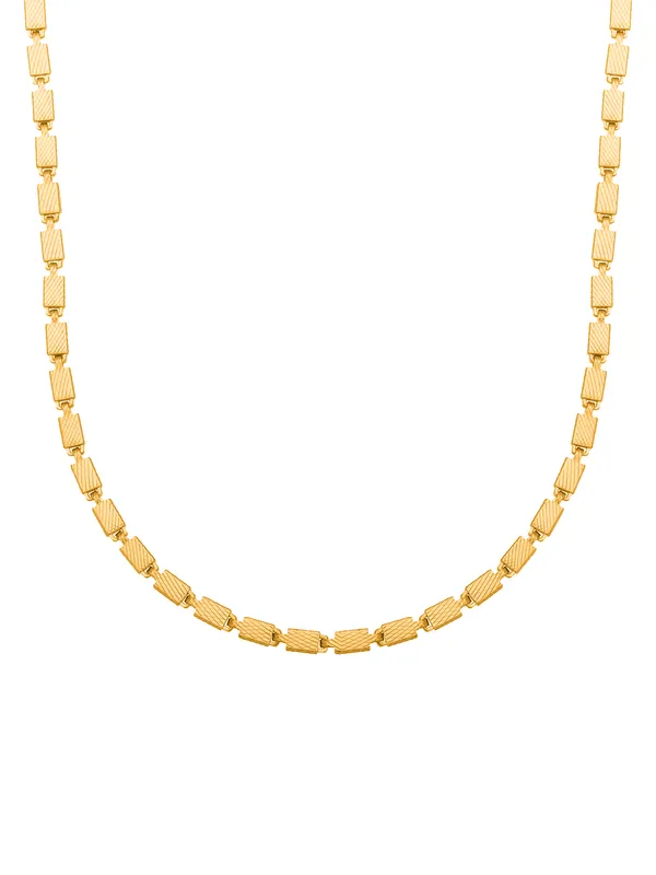 Elegant_Gold-Tone_Textured_Link_Necklace