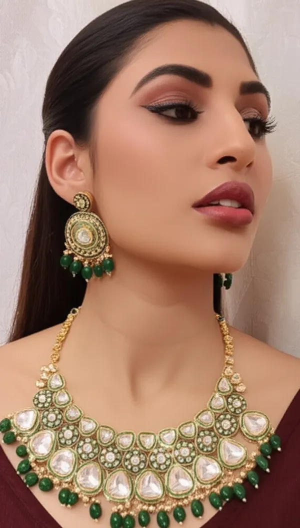 Elegant_Kundan_Style_Necklace_and_Earrings_Set_with_Green_Accents